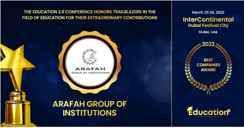 Best Companies Award - Education 2.0 Conference Dubai, UAE